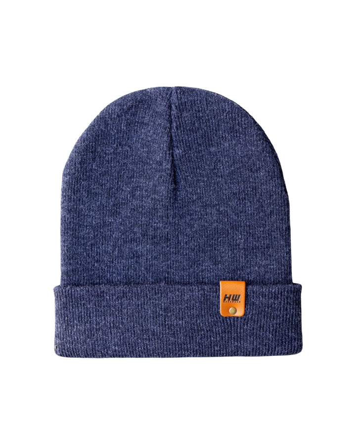 CTD102 HAAKWEAR Knit Cuffed Beanie / Hat - Denim Blue, Made in USA *New Import*