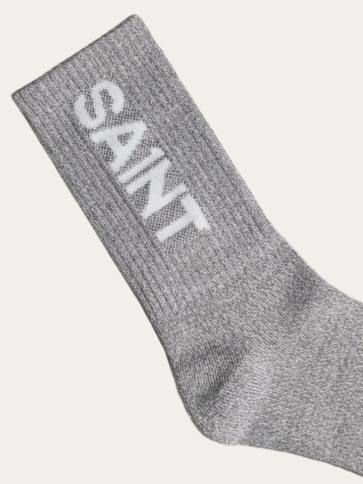 SA1NT Bamboo Crew Socks - 1 Pack - Grey Marle