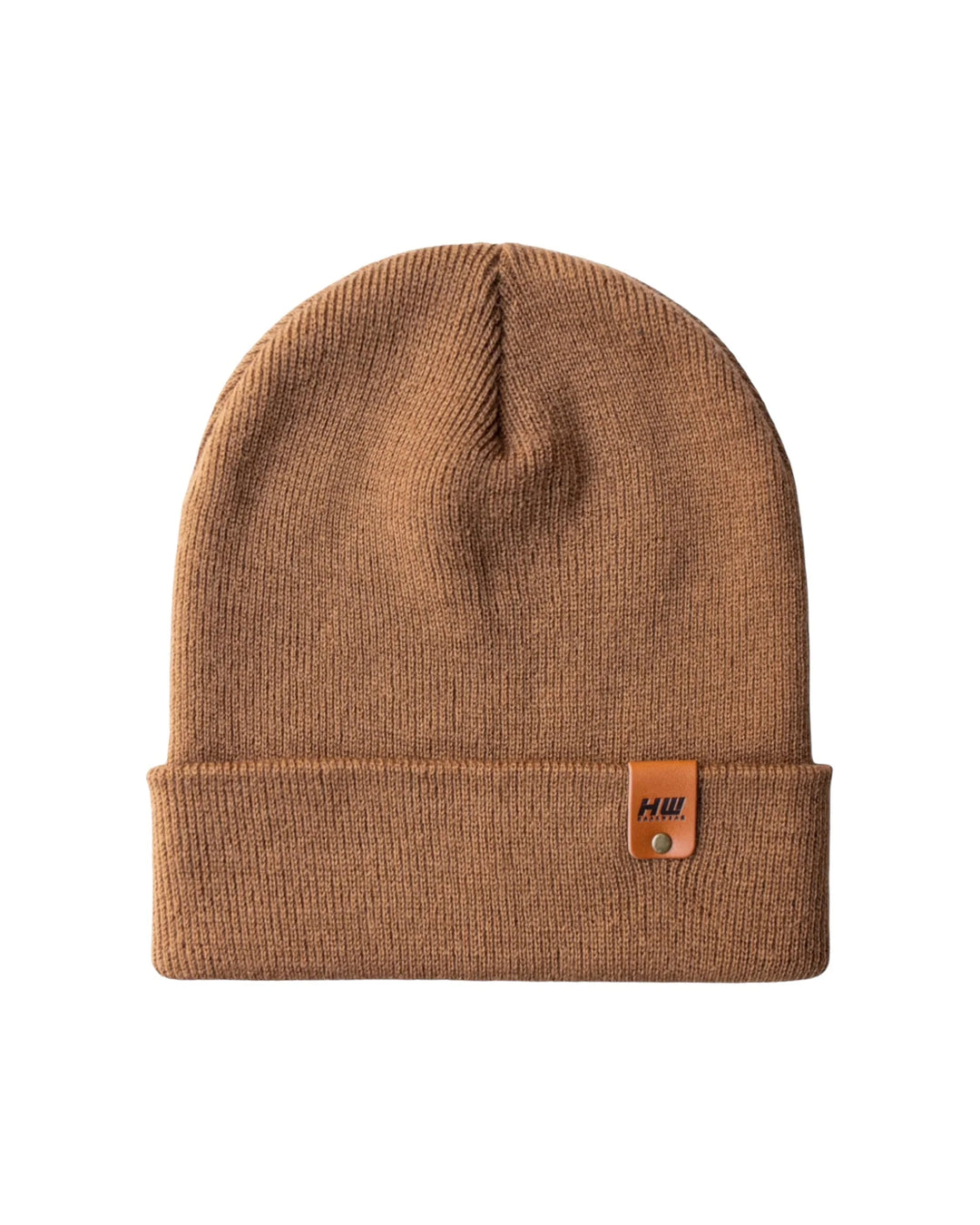 CTD100 HAAKWEAR Knit Cuffed Beanie / Hat - Camel Brown, Made in USA *New Import*