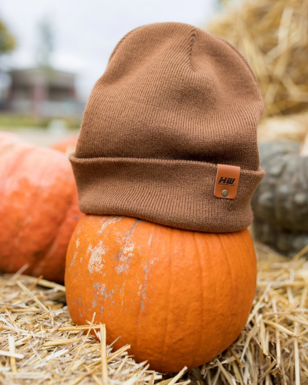 CTD100 HAAKWEAR Knit Cuffed Beanie / Hat - Camel Brown, Made in USA *New Import*