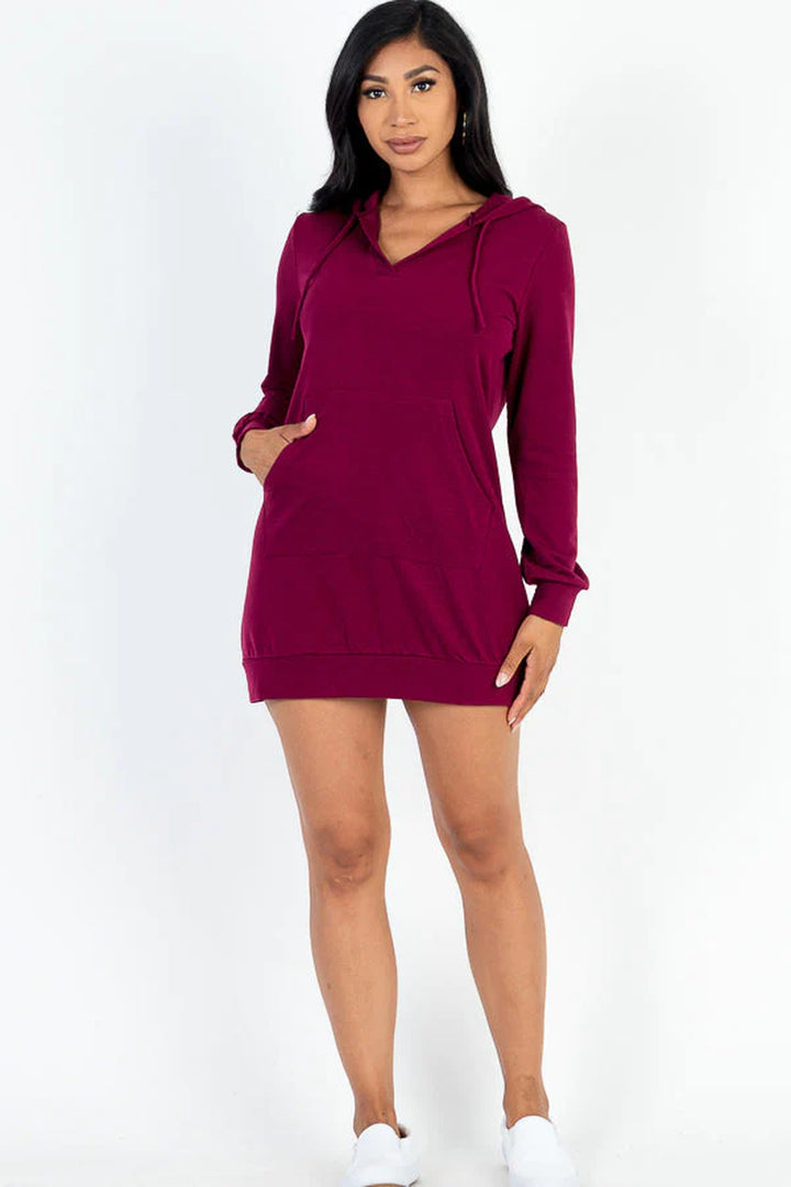 French Terry Hoodie Dress (CAPELLA) - Threads Underground