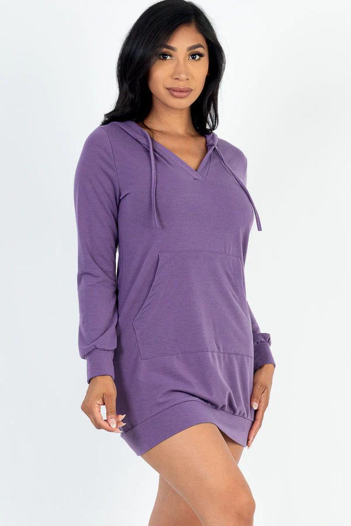 French Terry Hoodie Dress (CAPELLA) - Threads Underground