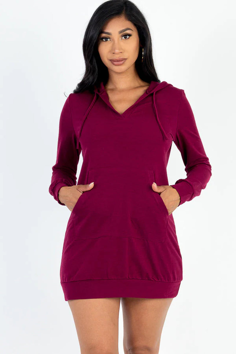 French Terry Hoodie Dress (CAPELLA) - Threads Underground