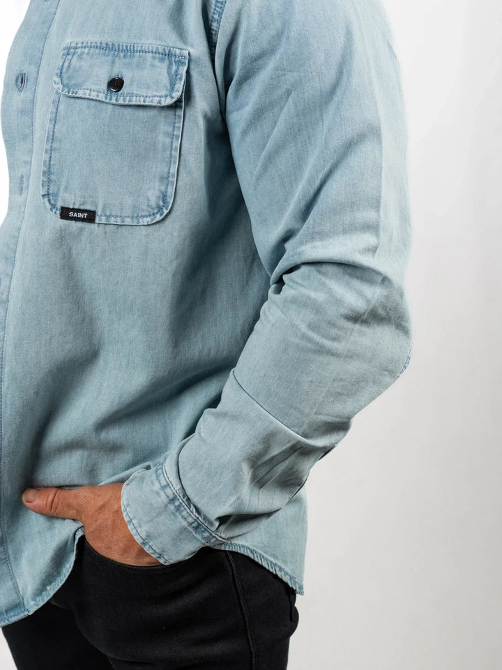 Bleached Denim Shirt