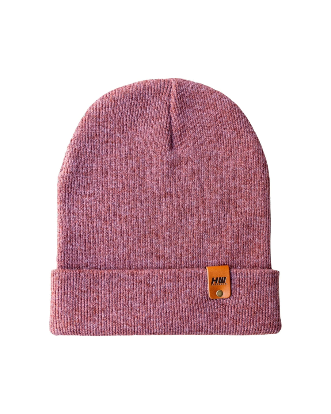 CTD103 HAAKWEAR Knit Cuffed Beanie / Hat - Rusty Burgundy, Made in USA *New Import*