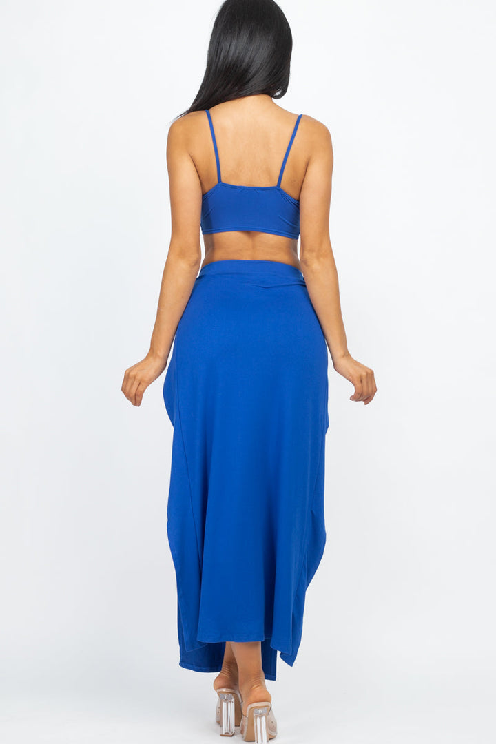 Two-Piece Maxi Skirt and Top Set