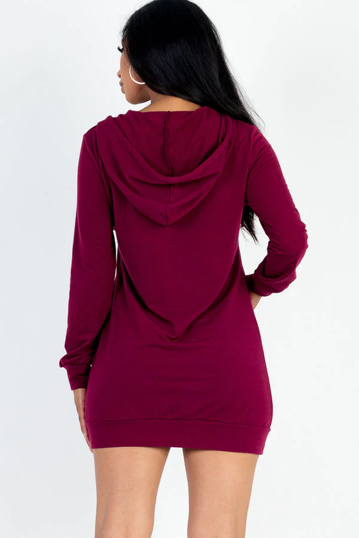 French Terry Hoodie Dress (CAPELLA) - Threads Underground