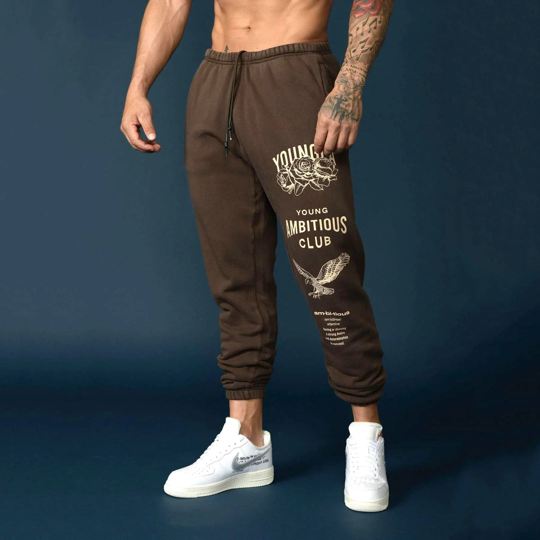 Youngla Men'S Thicken Ankle-Tied Sports Pants *New Import*