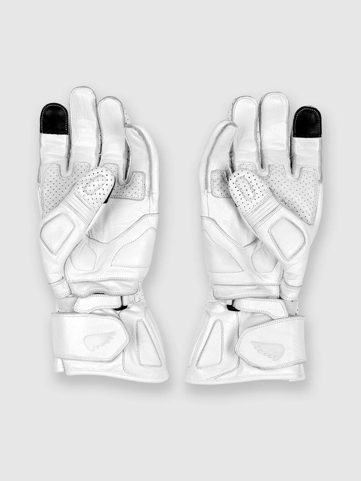 SA1NT White Road Gloves