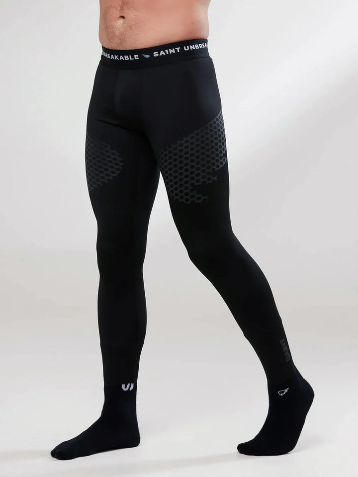 SA1NT Layers - Men'S Compression Tight - Black/Charcoal