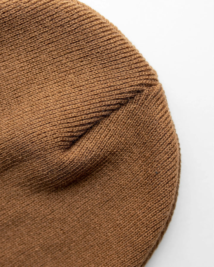 CS100 HAAKWEAR Traditional Silent Cuffed Beanie, Camel Brown *New Import*