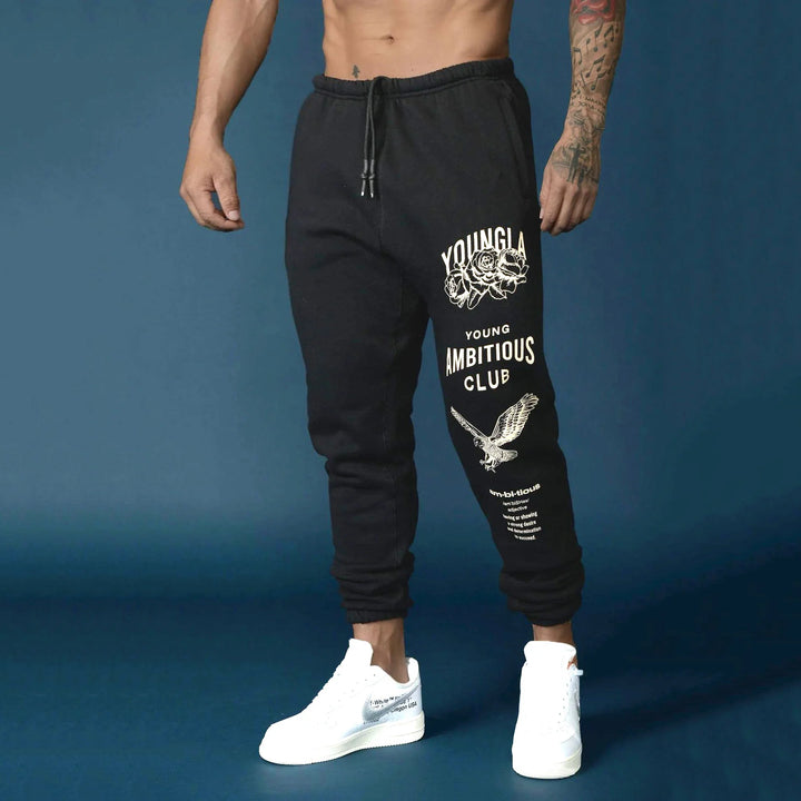 Youngla Men'S Thicken Ankle-Tied Sports Pants *New Import*