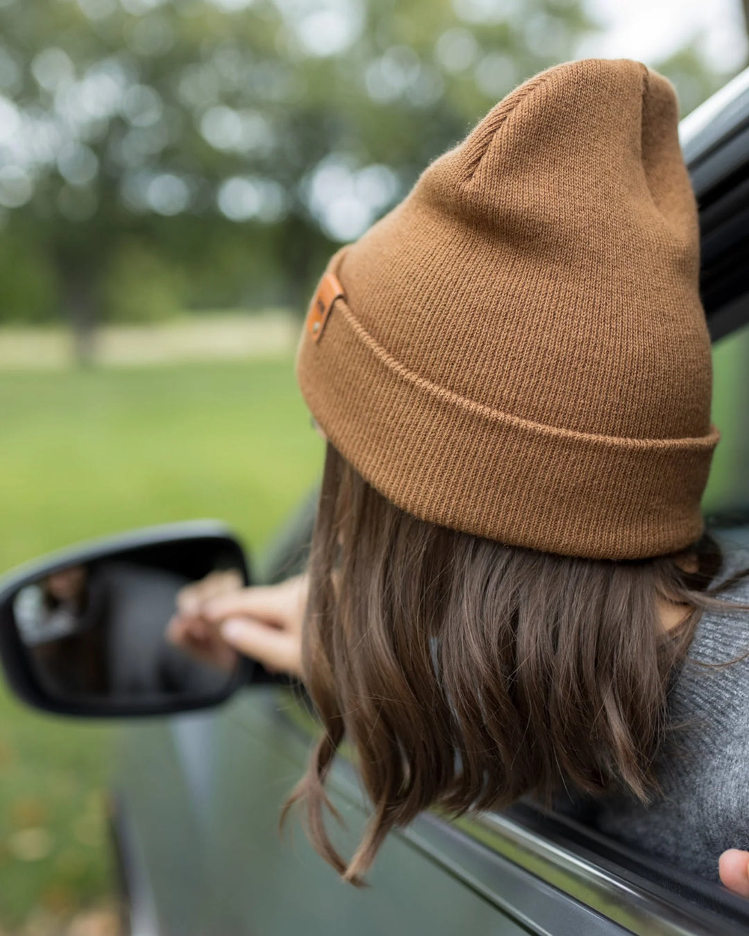 CTD100 HAAKWEAR Knit Cuffed Beanie / Hat - Camel Brown, Made in USA *New Import*